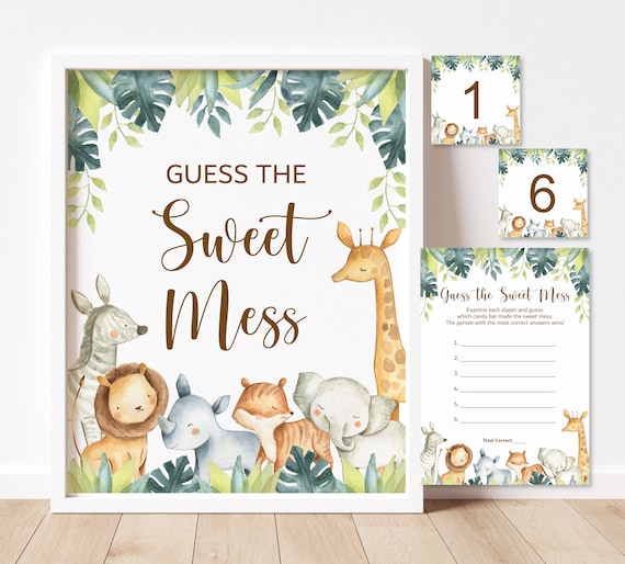 guess-the-sweet-mess-game-safari-baby-shower-jungle-baby-shower-game