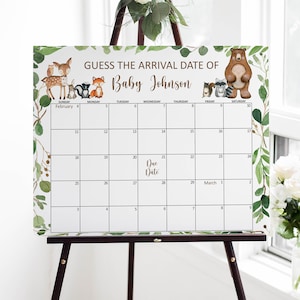 Signe de calendrier modifiable pour bébé