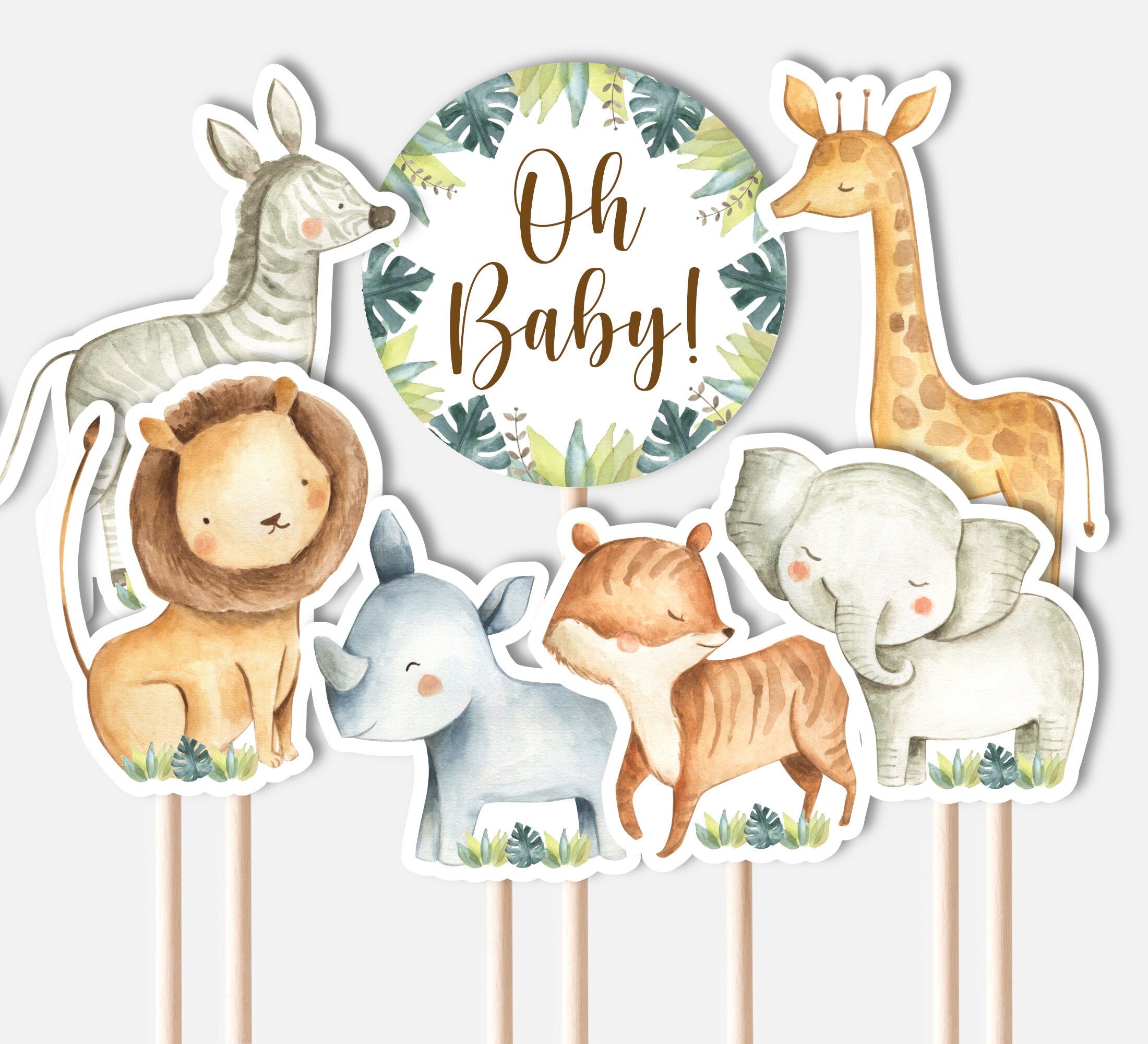 PRINTABLE Safari Jungle Animals Centerpieces Cutout Diaper - Etsy PRINTABLE Safari Jungle Animals Centerpieces Cutout Diaper - Etsy