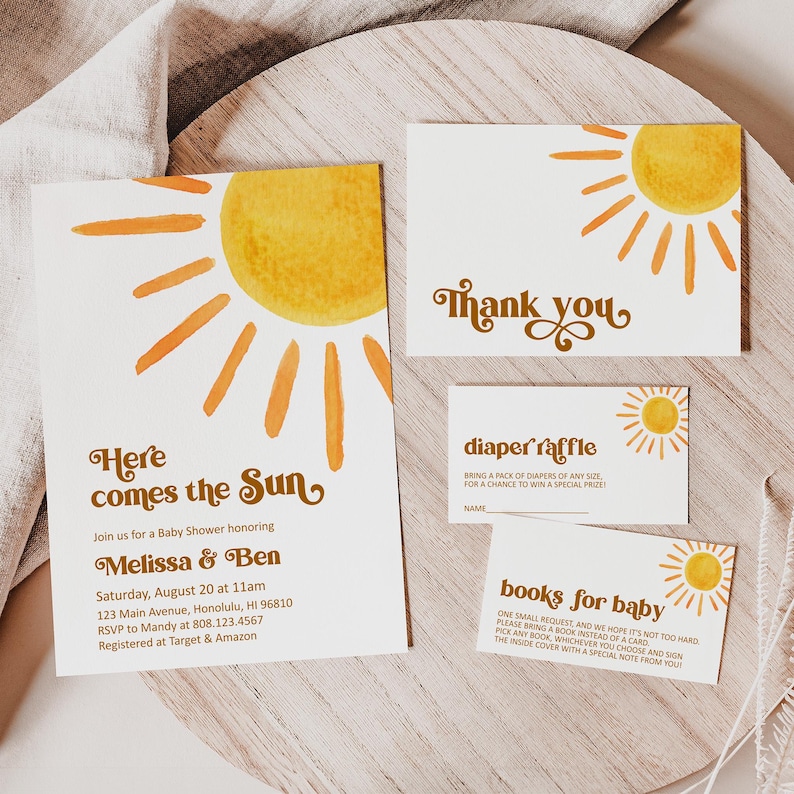 Sunshine Favors Please Take One Sign | Here Comes The Sun Birthday Baby Shower Favor Table Printable Sign PDF, 0118 image 5