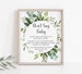 Don't Say Baby Game Succulent Greenery Baby Shower Game Printable Clothespins Game Green Leaves Eucalyptus NOT Editable C91 