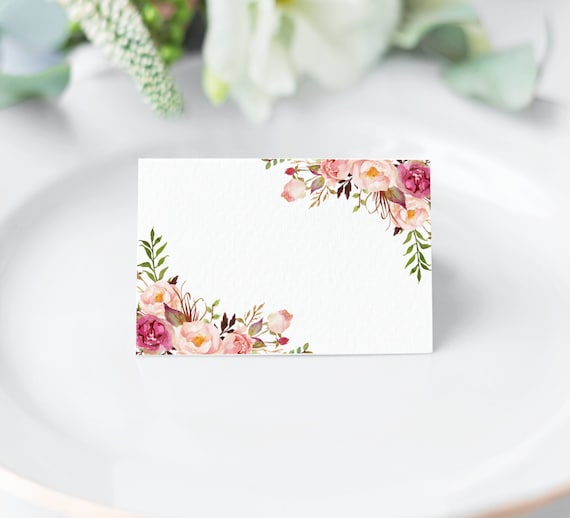 Basis Folded Place Cards - DIY Table Tents - CutCardStock