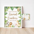 Guess How Many Animal Crackers Game Jungle Baby Shower Jungle Animals Safari Baby Shower Game Printable NOT Editable 0127
