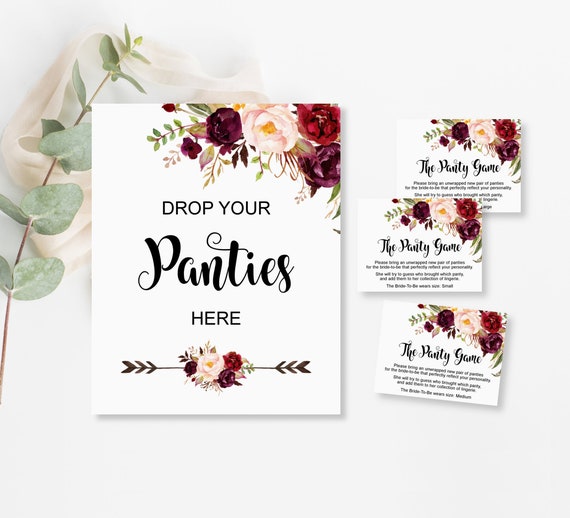 Drop Your Panties Here Printable Sign Game Card Guess The Panties Drop Your Panties Here Printable Sign Game Card Guess The Panties