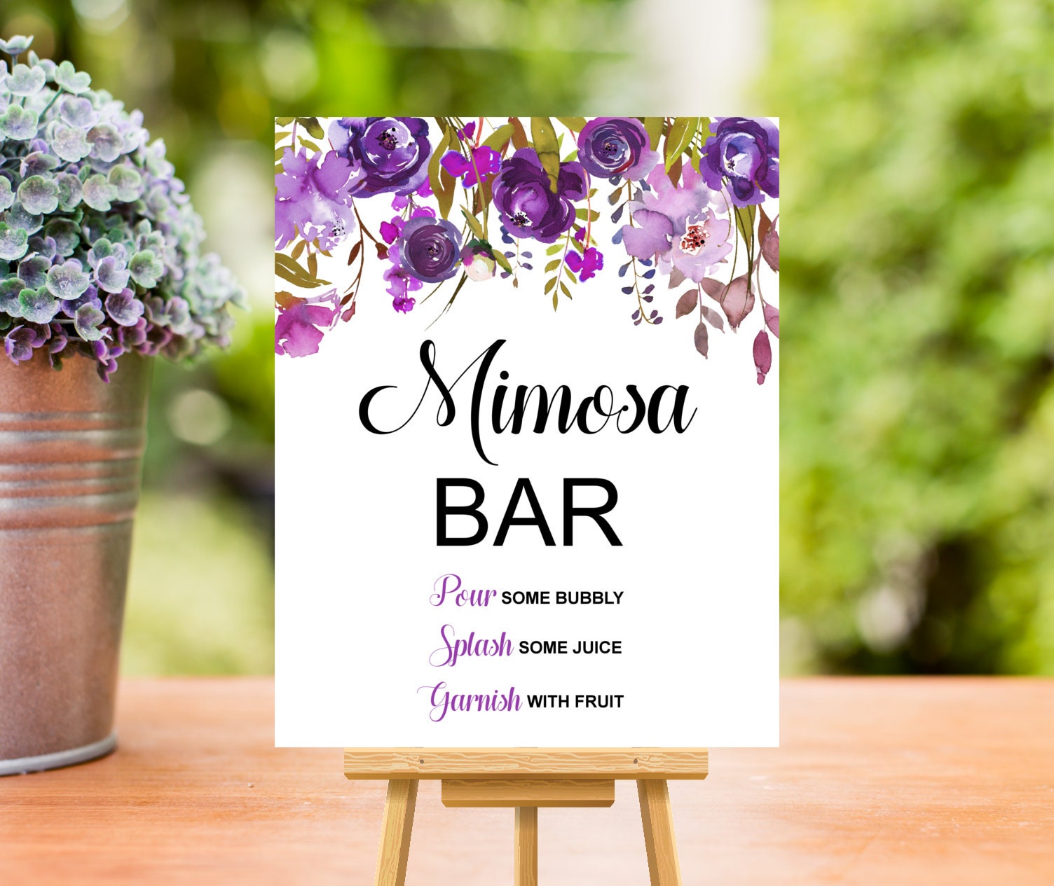 Mimosa Bar Decorations Kit, Mimosa Bar Sign Banner Tags Supplies by Hombae,  Bubbly Bar for Birthday Party, Bridal Shower, Baby Shower, Graduations and