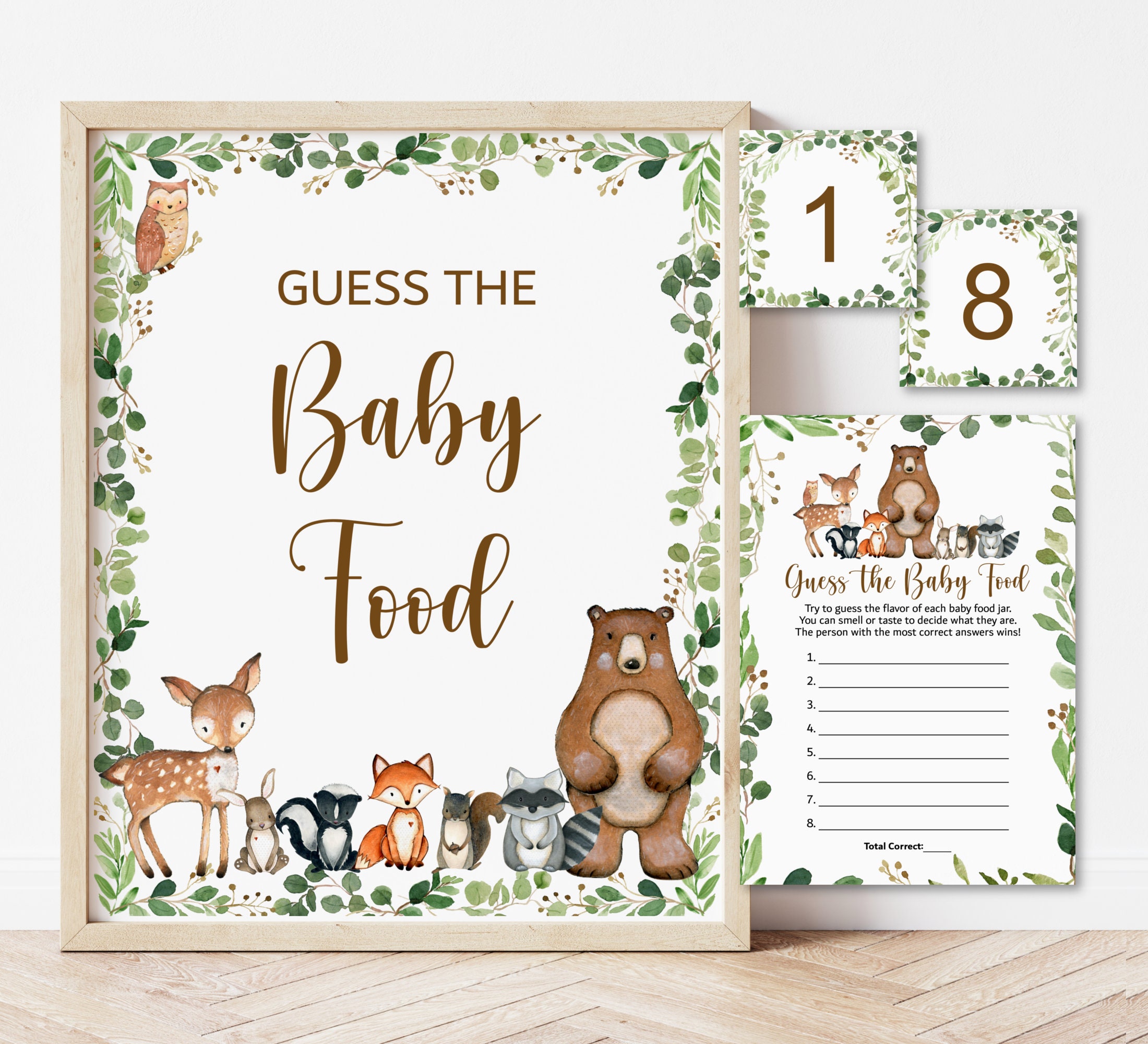 guess the baby food printable template