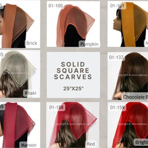 Nylon Square Scarves  | 25&quot;x25&quot;