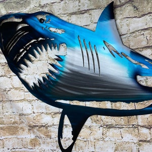 Great White Shark Metal Art,
