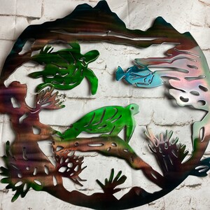 Coral Reef Wall Hanging, Marine Life, Marine Turtles, Sea Turtles