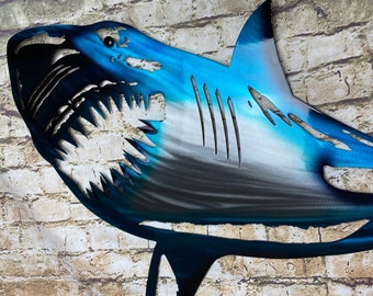 Great White Shark Metal Art,