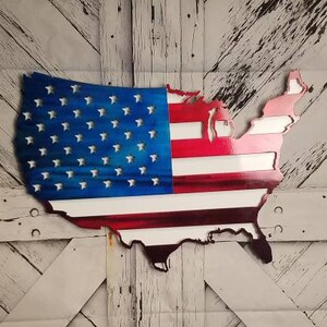 Usa Karte Flagge, US Flagge Karte, US Karte, US Flagge, Amerikanische Flagge, Amerika