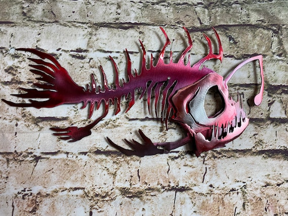 Angler Fish Skeleton, Deep Sea, Creature of the Dark Ocean, Marine Life,  Mariana Trench