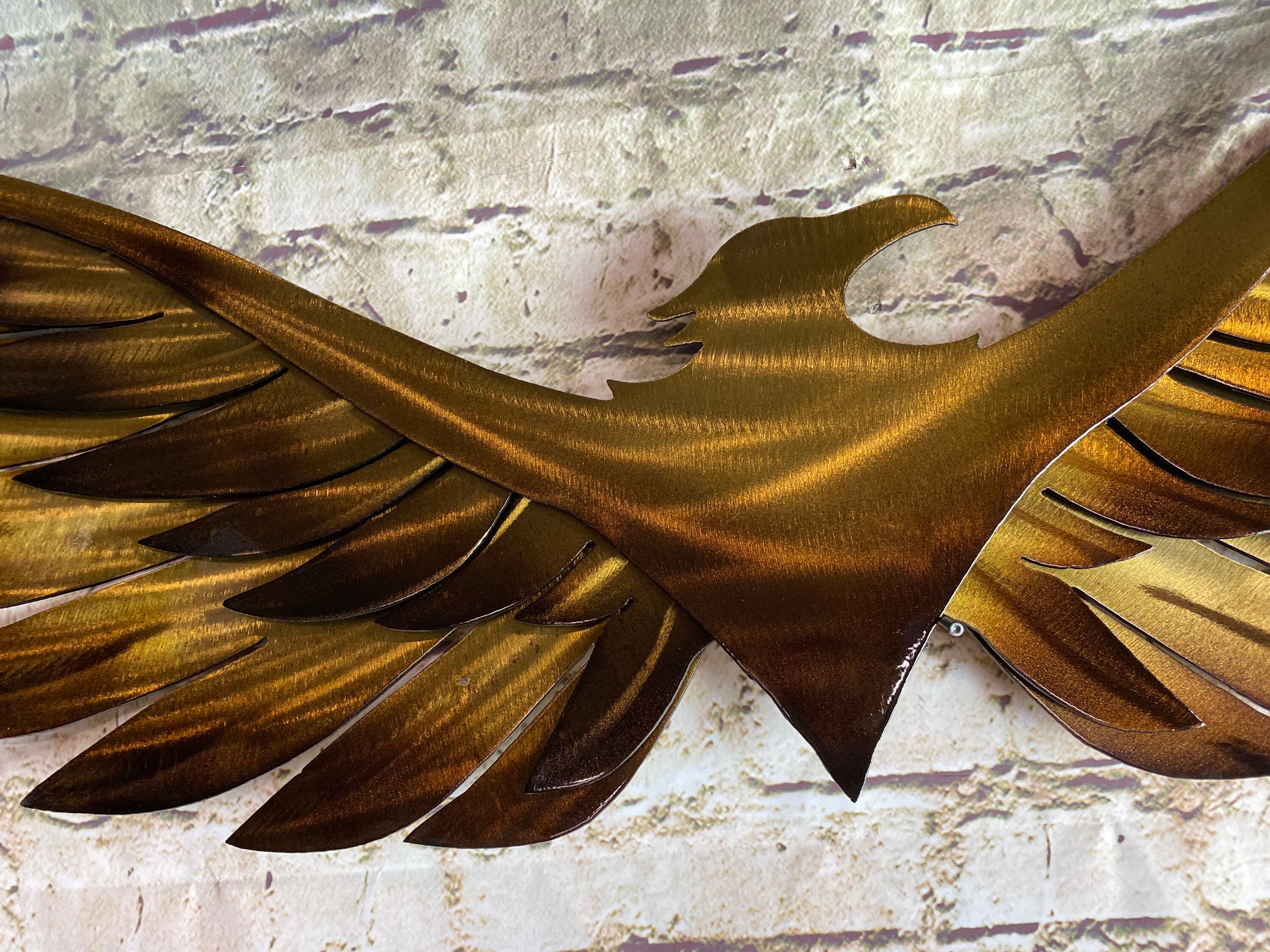Phoenix Metal Wall Art Phoenix Rising Wall Art Firebird Wall Etsy
