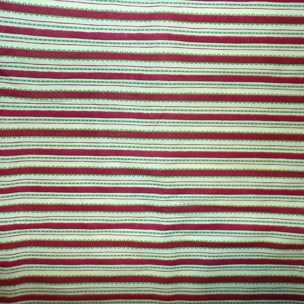 Christmas Stripe Linda Spivey 100% Cotton Fabric #206