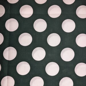 Largest Polka Dot Hunter Green 34" x 44" 100% Cotton Fabric CR #27