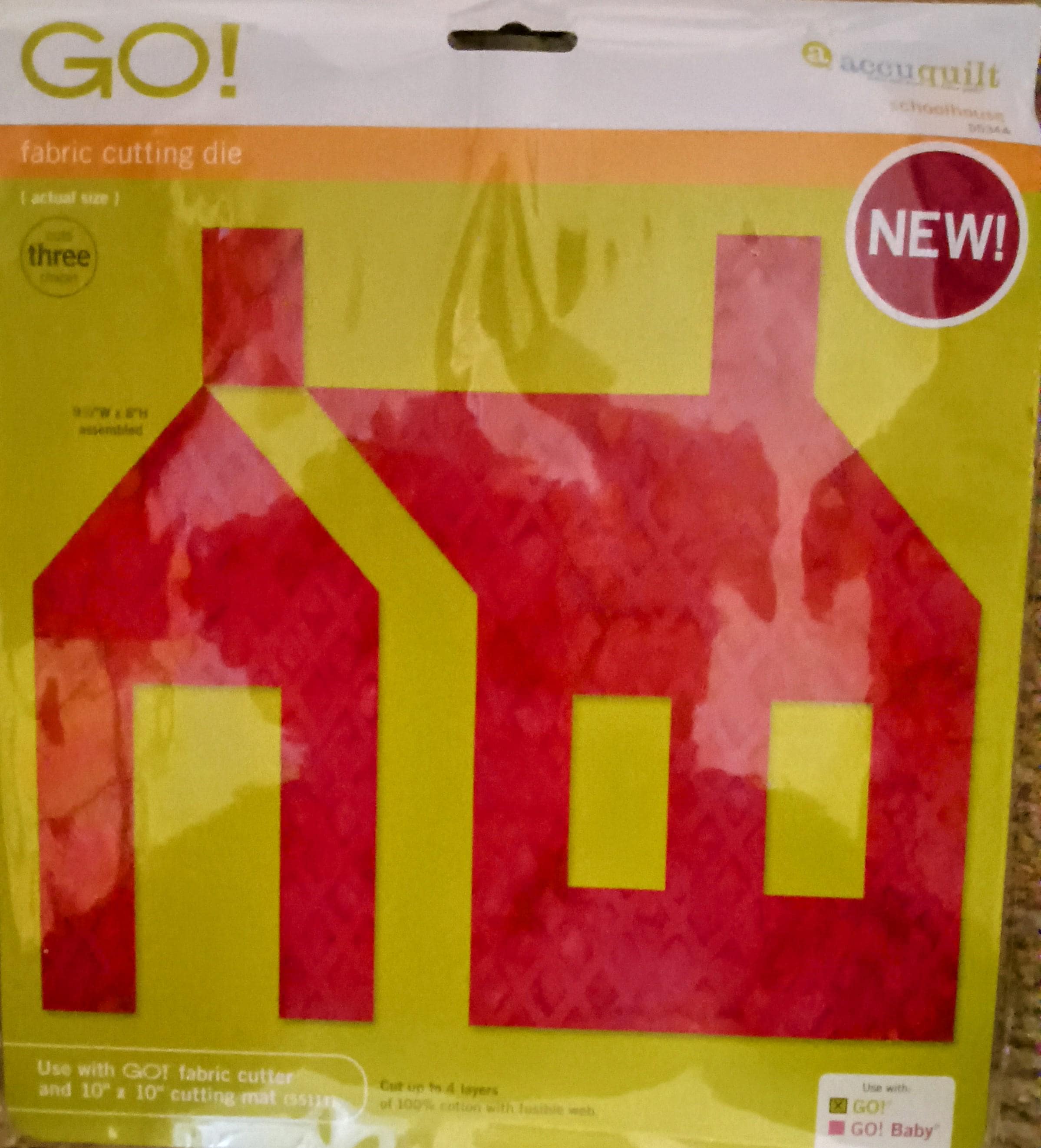 Accuquilt Go Schoolhouse Fabric Cutting Die Cab #4