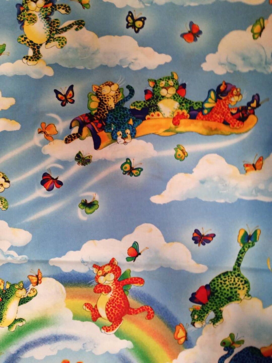 Leaping Leopards Childrens 100% Cotton Fabric #218 - Etsy
