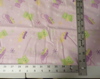 Kitty Show 100% Cotton Flannel Fabric #473