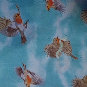 Serenity Prayer Birds 100% Cotton Fabric #574