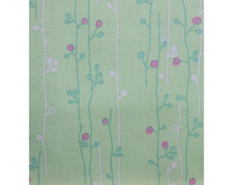 Wildwood Sprout Free Spirit Green Floral 100% Cotton Fabric #376