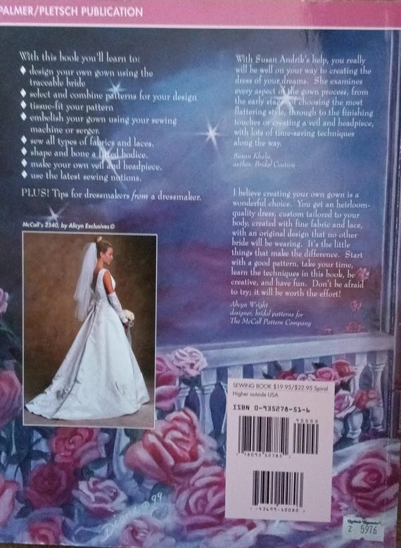 How to Make the Wedding Dress of Your Dreams Instructions Book HS5