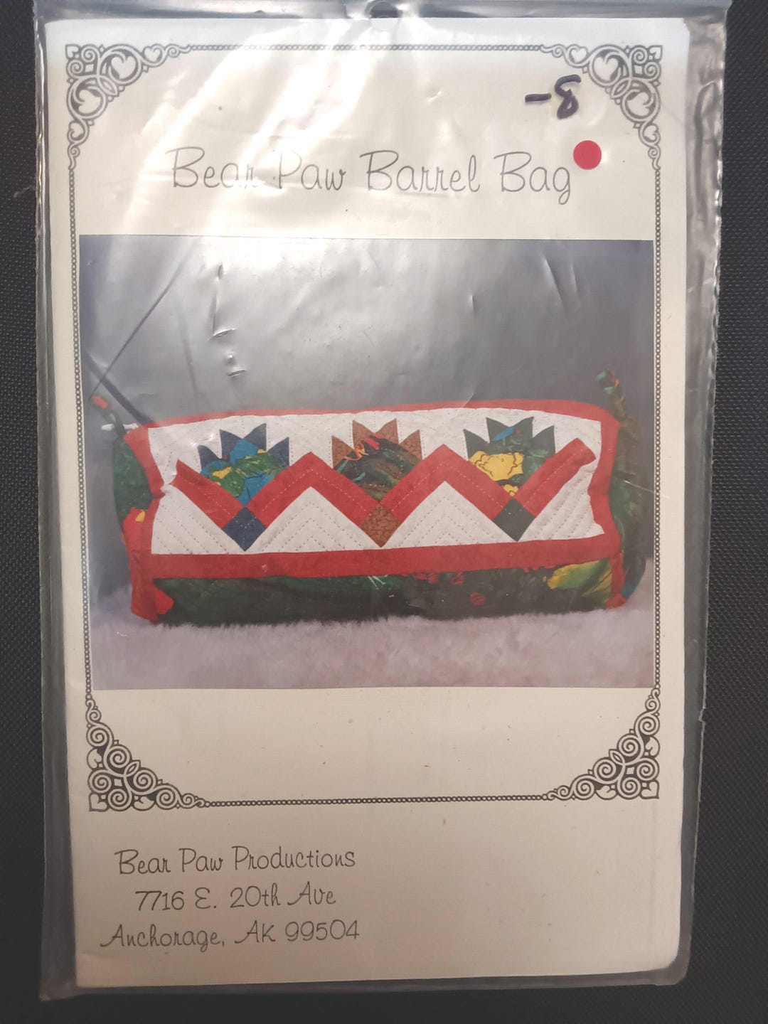 Bear Paw Barrel Bag Novelty Sewing Quilt Pattern DR #4 - Etsy