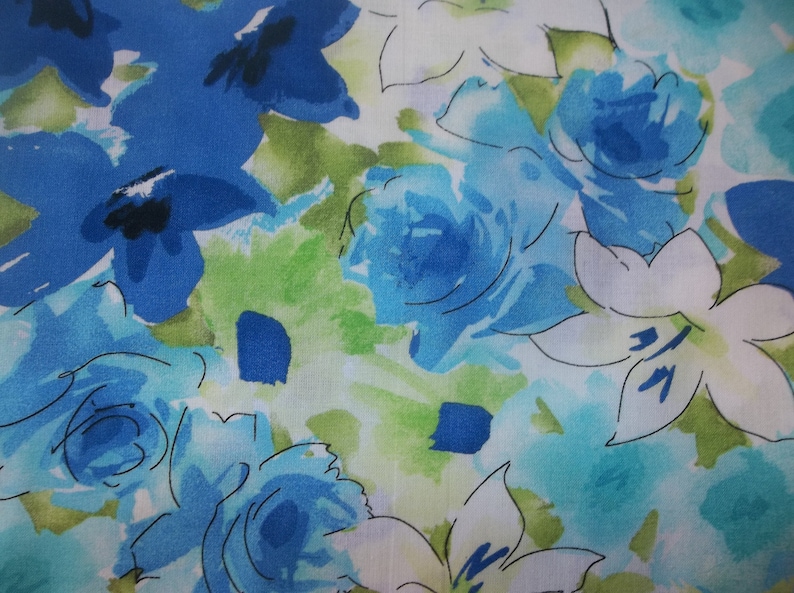 Garden Floral Cotton Fabric 251 image 1