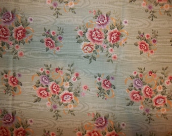 Floral Mint Cotton Fabric #157