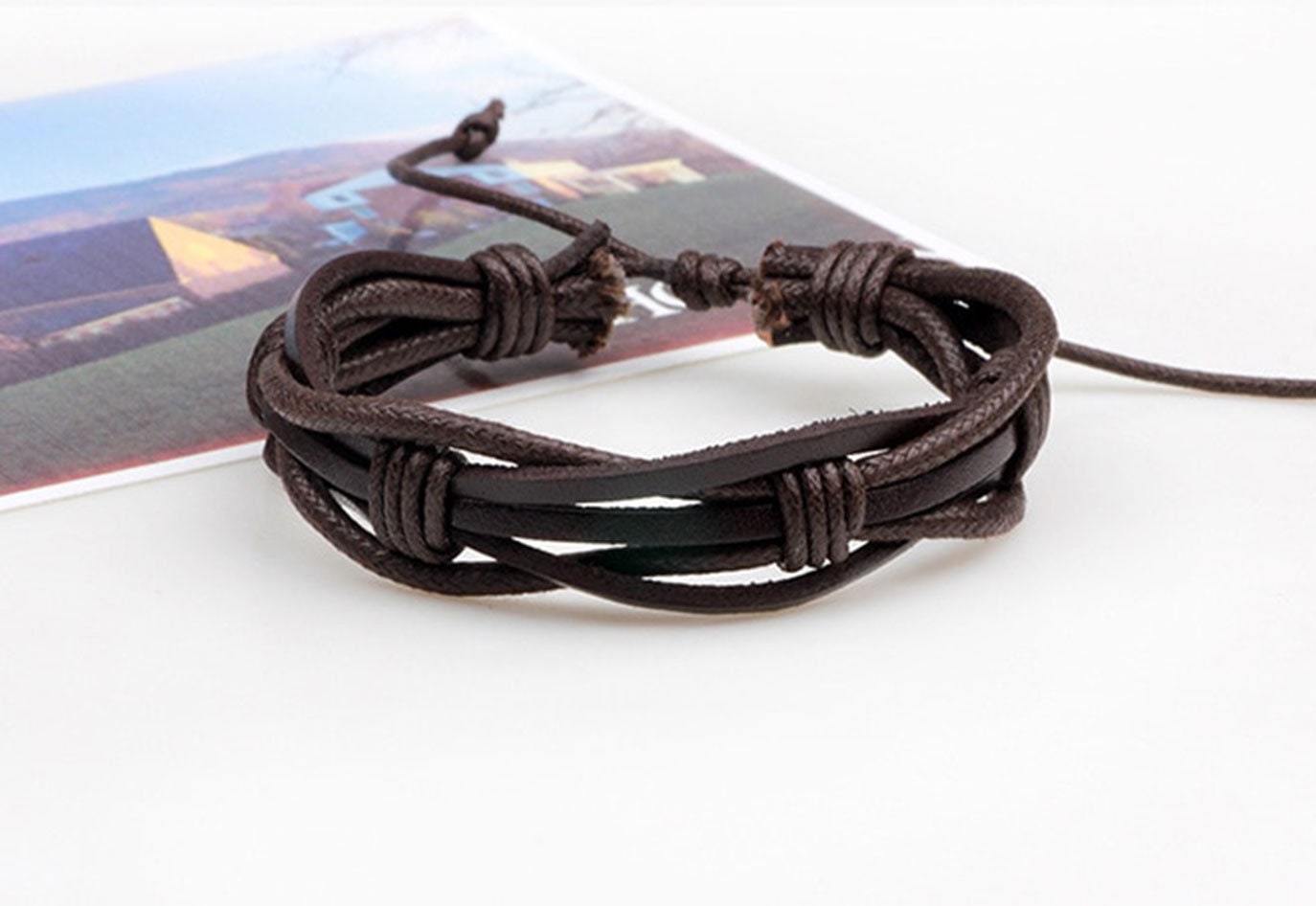 Leather Bracelet Multilayer Leather Bracelet Leather - Etsy