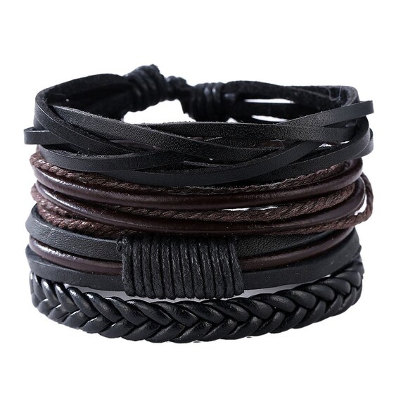 Men's leather bracelets  192 Styles for men in stock