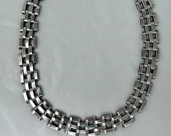 Taxco Mexico Choker Halskette Kette Sterling Silber 925 TD-31