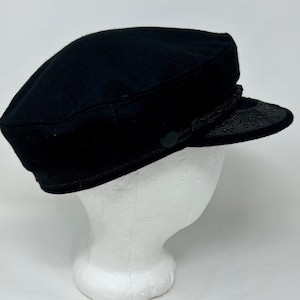 Fiddler Dutch Boy wool hat cap Greece black 58 Greek