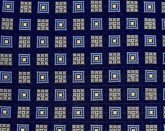 Robert Talbott Estate for Mario's Seattle brorade silk tie necktie blue