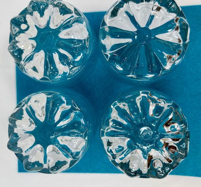 Bormioli Rocco Graphics Glasses, Set of 4 - Tumblers with Reflective Base - Elegant Italian Barware for Aromatic Spirits - Thumbnail 5