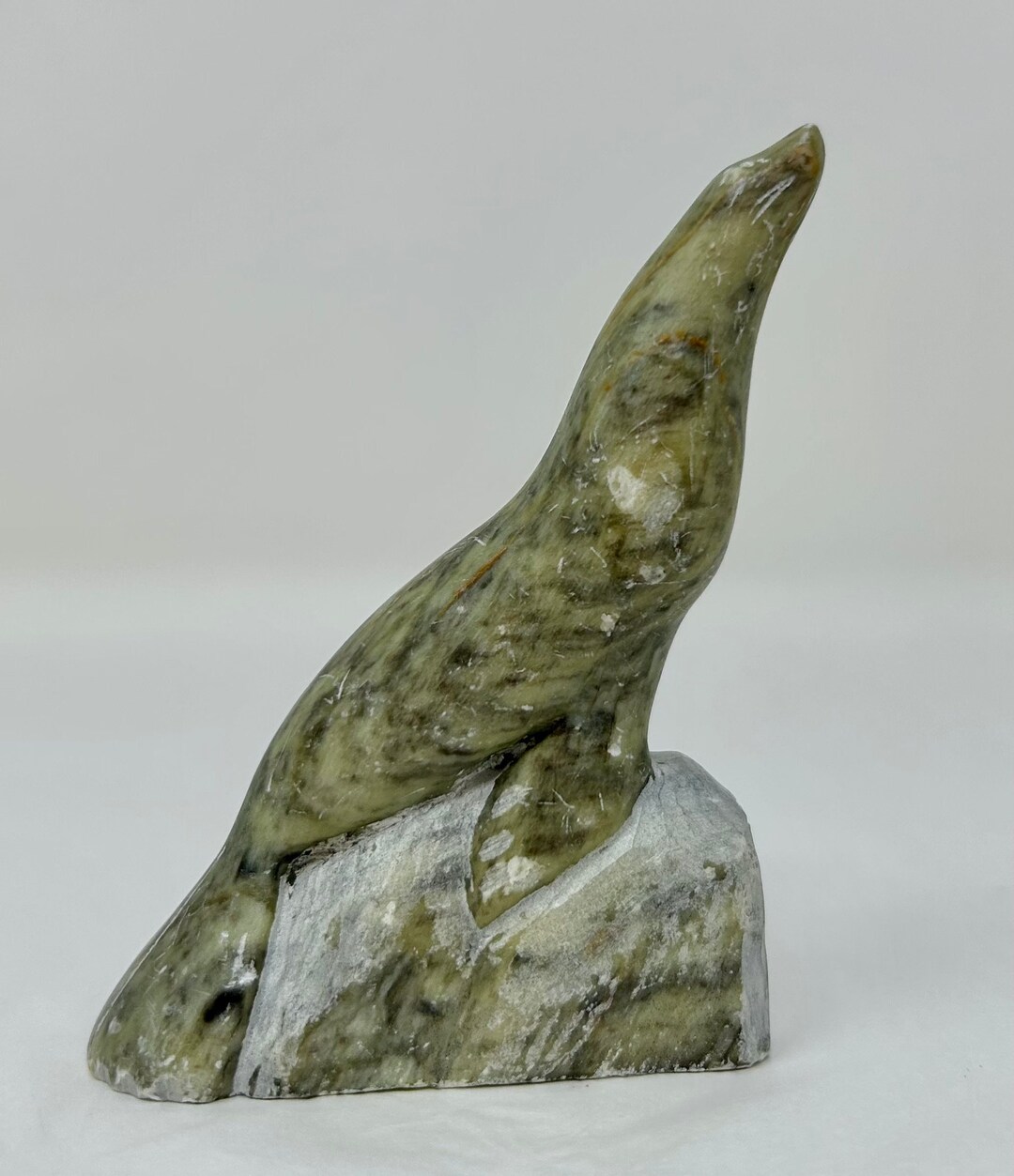 Soapstone Carved Seal by anton Sculpture Figure Etsy