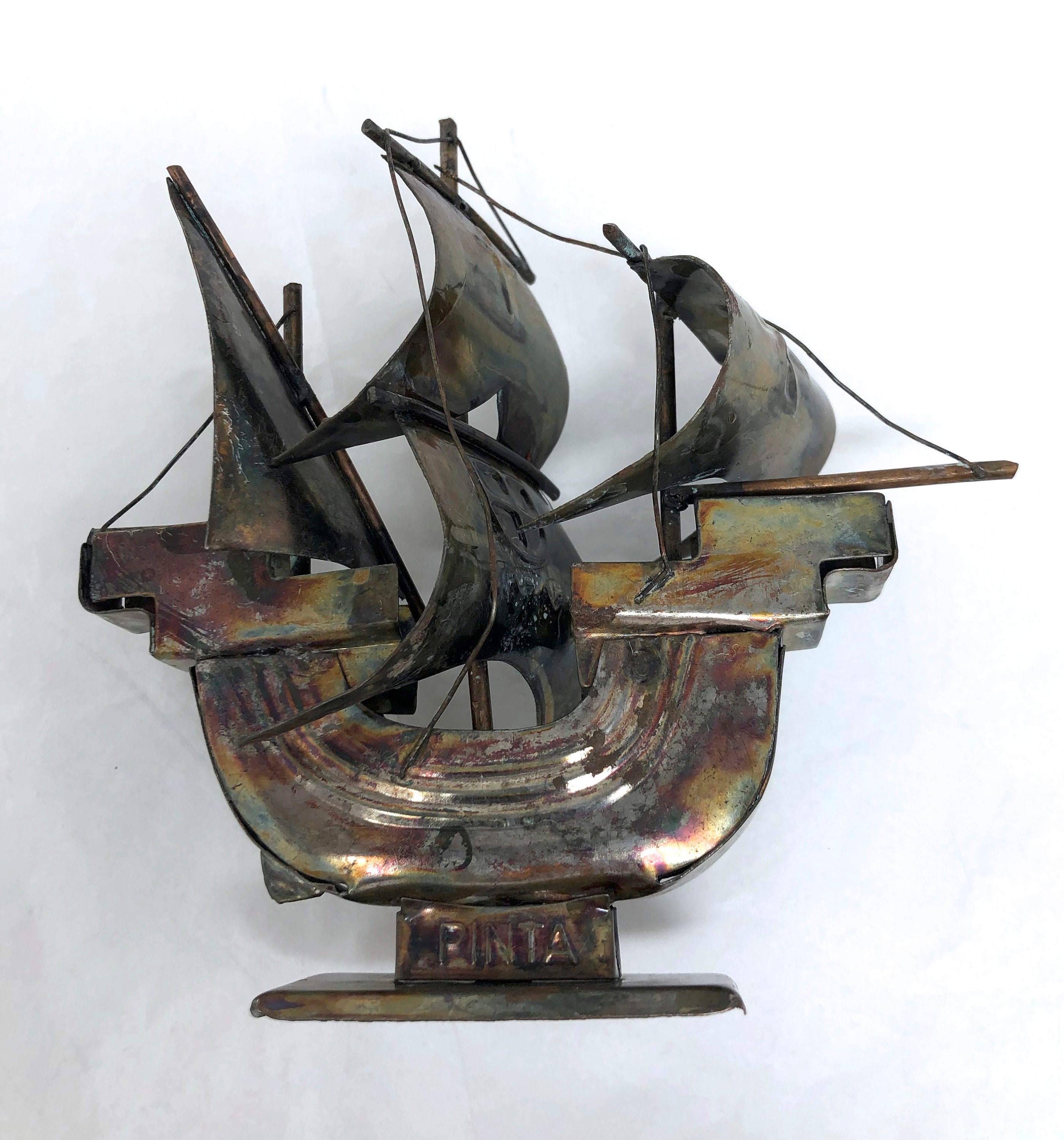 限定セール -SALE Vintage Hand-made Etsy - Model Figurine Boat Craft Ship Brass 模型製作用品