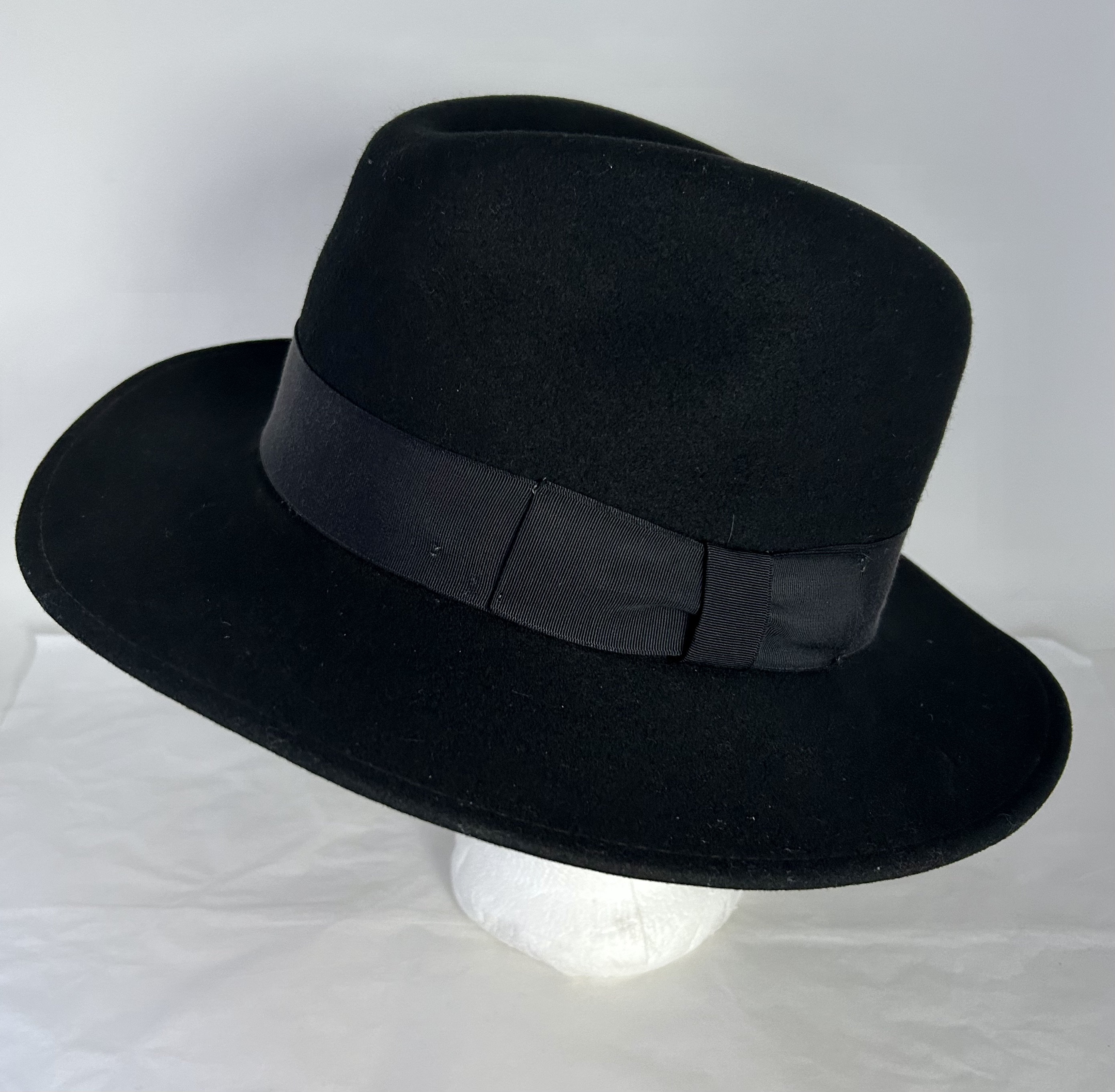 Bailey Black Wool Fedora Ribbon Band Trim Size X Large Bailey Tino Fedora | Roxann main image 2