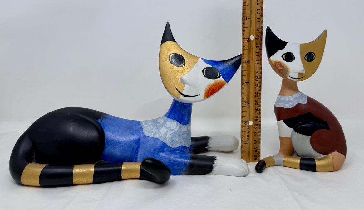 Goebel Rosina Wachtmeister Cat Figurines Choice of Amico Stella or