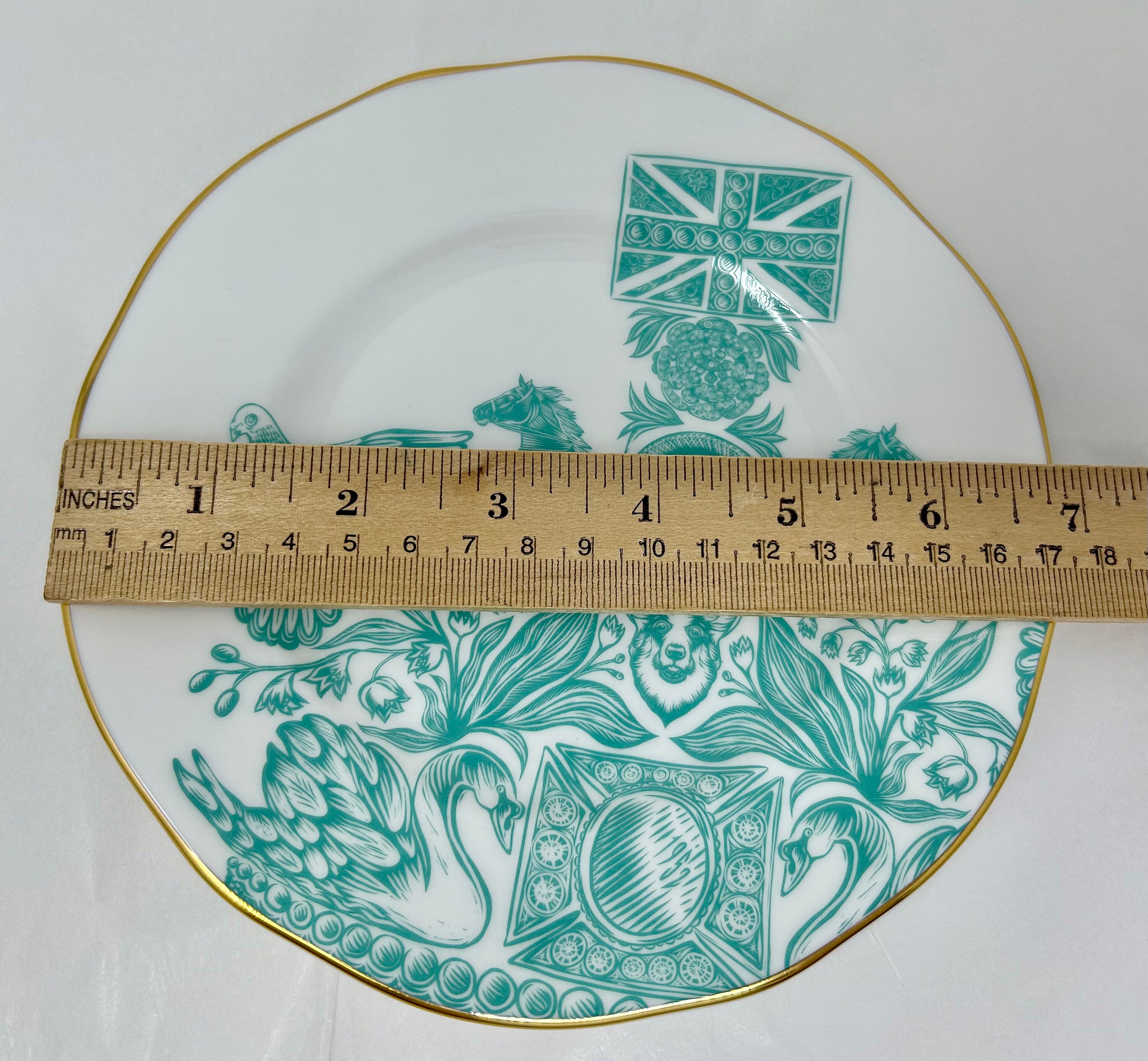 フォートナム・メイソン プラチナ・ジュビリー・プレート エリザベス