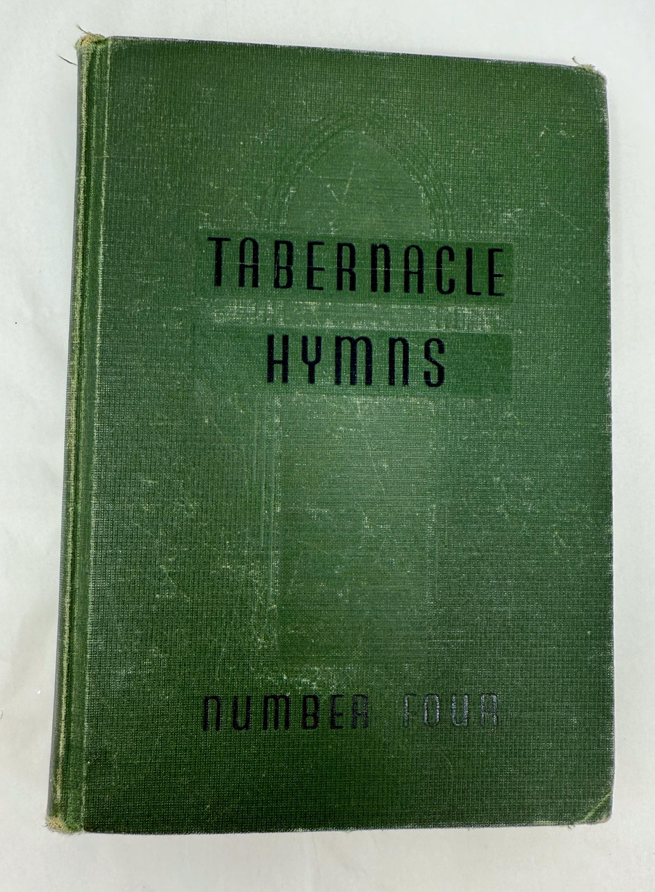 Vintage 1957 Tabernacle Hymns Number Four Hardcover Songbook