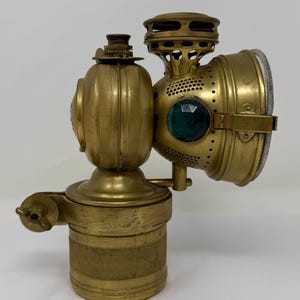 Antique 20th Century Mfg Co Brass Bicycle Carbide Lamp | Twentieth
