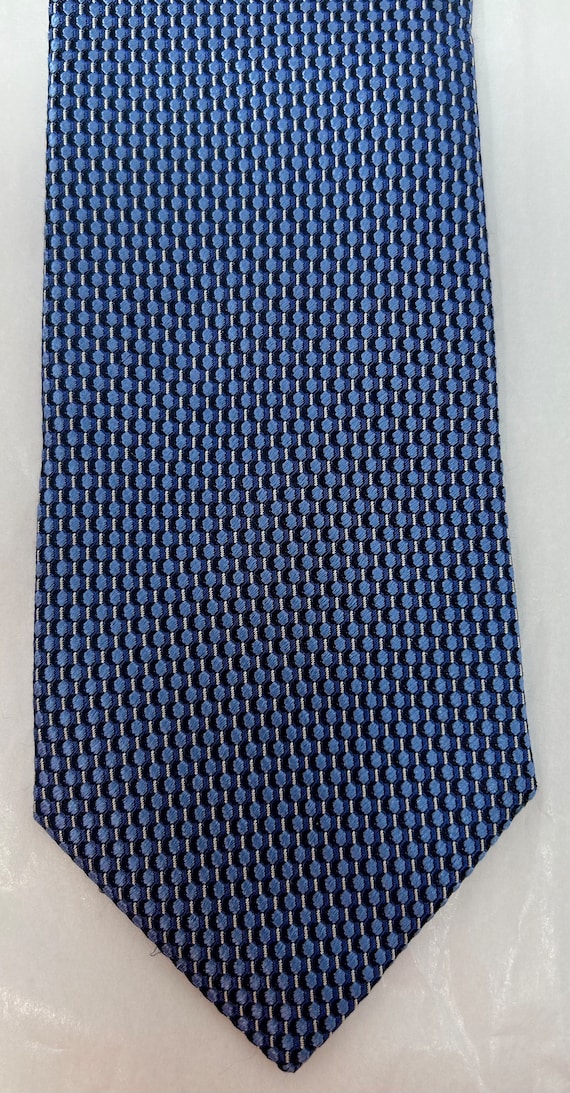 Canali 1934 woven silk tie blue necktie tie navy - image 2