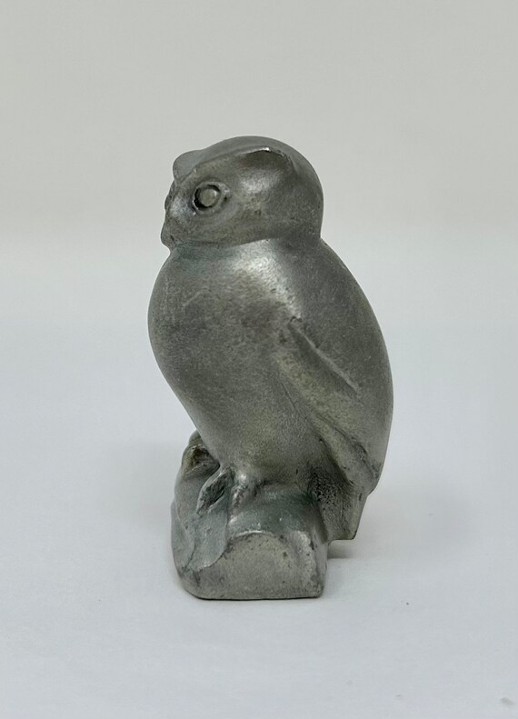 Vintage Selangor Pewter Owl Figurine 7733 - Etsy