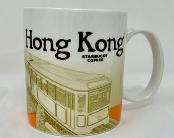 Starbucks Hong Kong Mug Coffee Cup – City Skyline & Tram Design – Collector Series