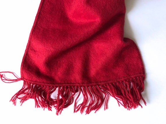 Indigenous One Weave 100% Alpaca Scarf Peru red - image 8