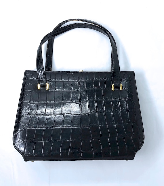 Palizzio New York croc purse black handbag purse - image 1