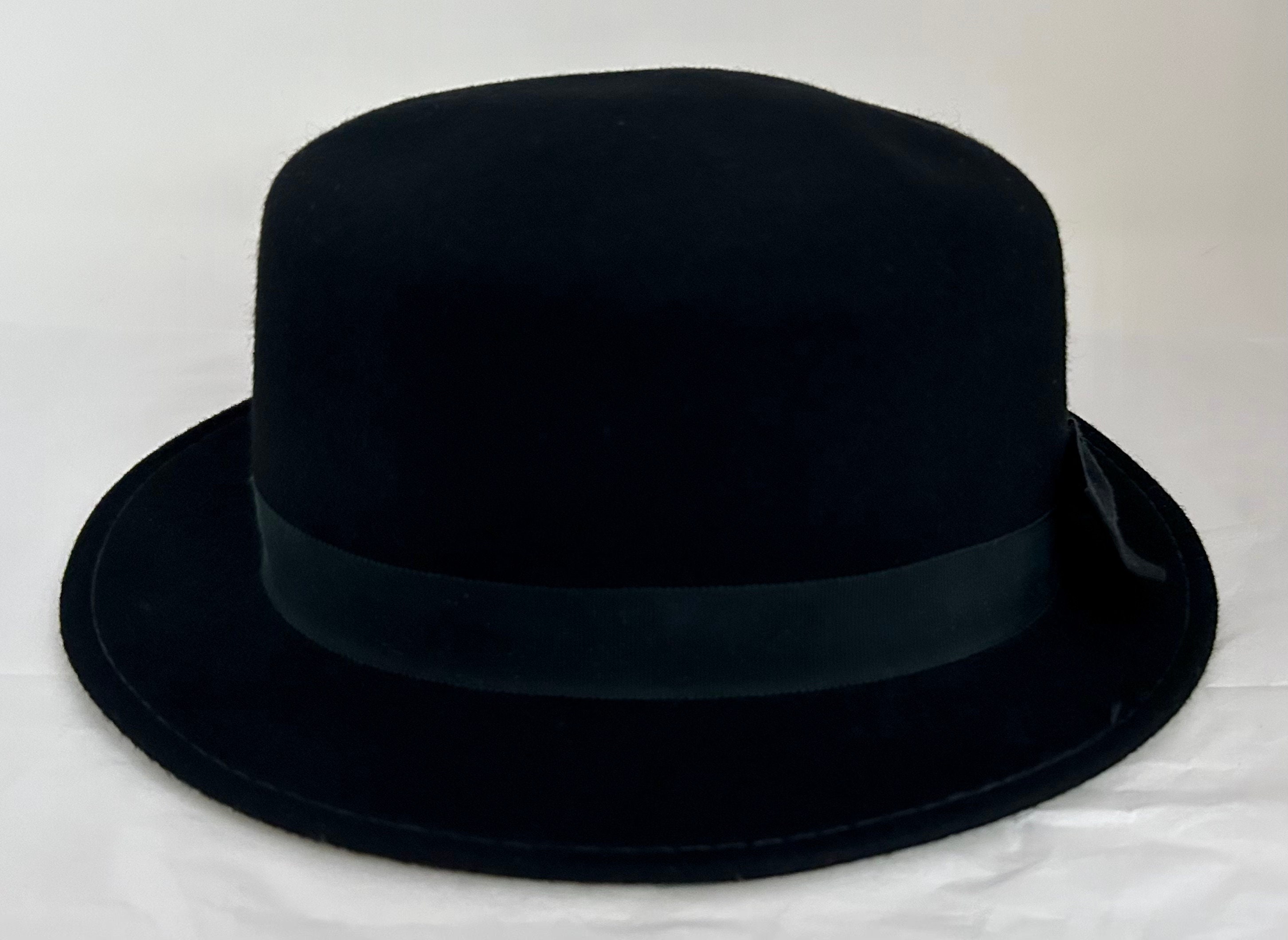 Vintage the Bollman Hat Company Bowler Black Felt Velvet  display picture 1