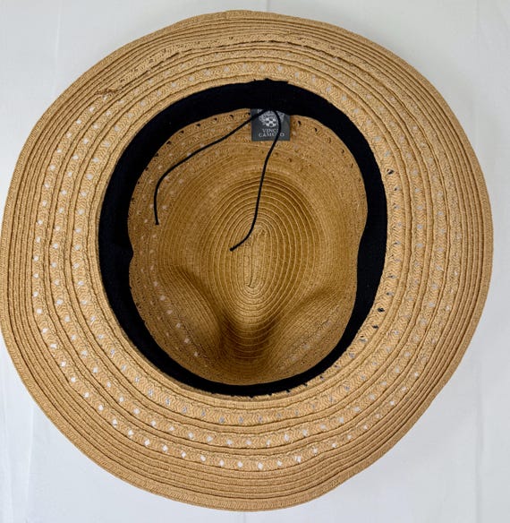 Vince Camuto Paper Straw Fedora Sun Hat – Grosgrain Ribbon  display picture 3