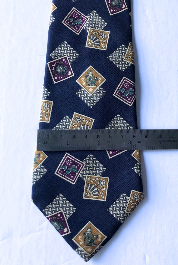 vintage Salvatore Ferragamo silk tie necktie Italy - image 6