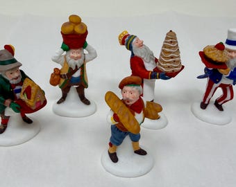 Department 56 Early Rising Elves Set of 5 Heritage Village Handpainted Accessories w Box
